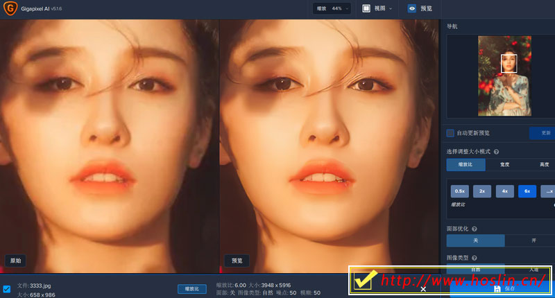 【软件】AI人工智能无损放大软件 Topaz Gigapixel AI 5.1.6 支持PS2021插图(6)