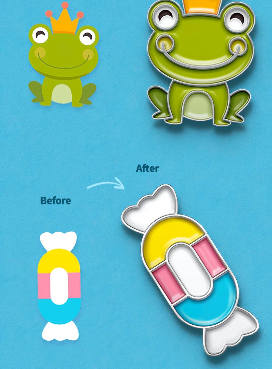 【PS插件】珐琅烤漆质感徽章样机生成器插件 Soft Enamel Pin Generator插图(8)