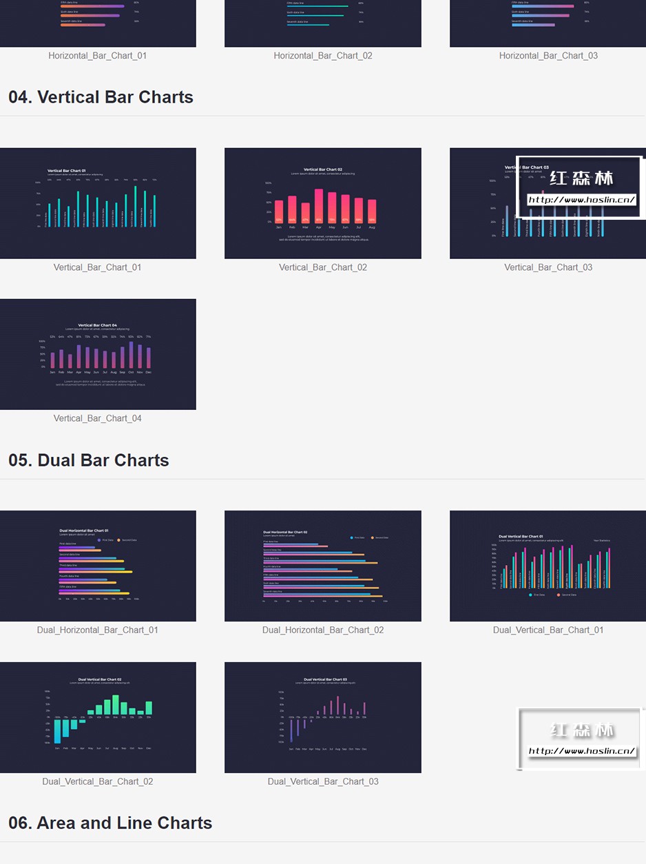 【AE模板】95个彩色渐变信息数据图表展示呼出指示线标注动画 Gradient Infographics插图(2)