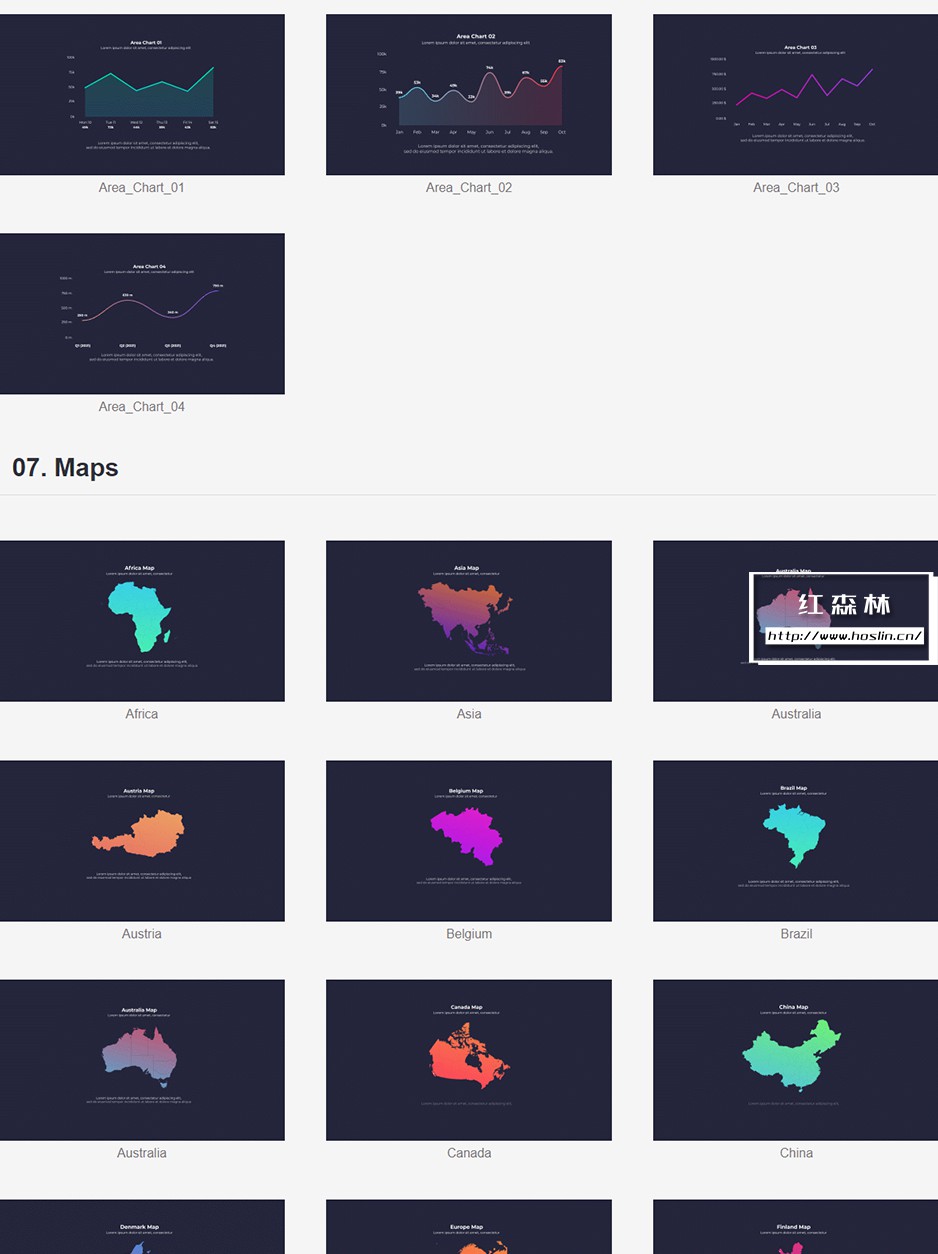 【AE模板】95个彩色渐变信息数据图表展示呼出指示线标注动画 Gradient Infographics插图(3)