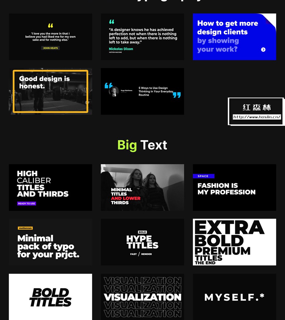 【AE/PR脚本】400个时尚创意字幕条标题排版设计文字动画 Just Typography Pack V2插图(14)