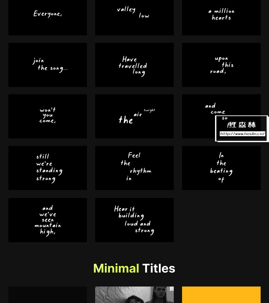 【AE/PR脚本】400个时尚创意字幕条标题排版设计文字动画 Just Typography Pack V2插图(20)