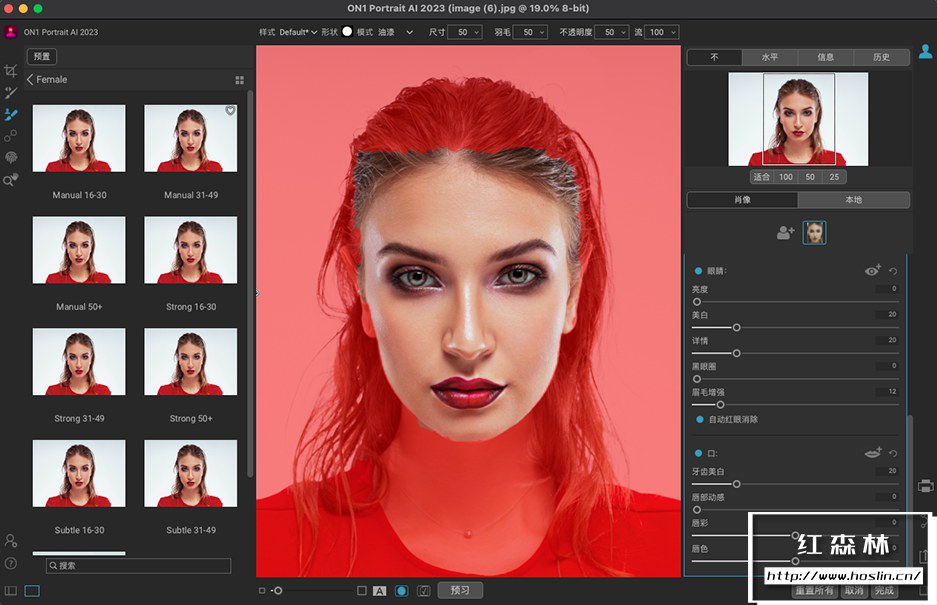【软件/PS插件】AI人工智能人像后期处理修饰软件 ON1 Portrait AI 2023（17.0.1.12976）Win/Mac中文版插图(4)