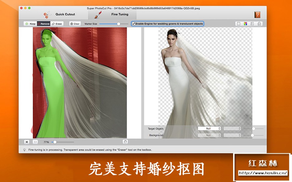【Mac软件】超级抠图专业版一键抠婚纱透明玻璃背景清除 Super PhotoCut Pro v2.8.6 Mac中文版插图(2)